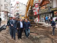 Fatsa’da şehir merkezinde çalışmalar sürüyor