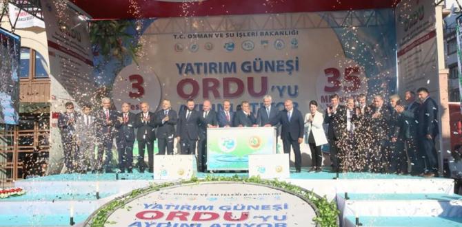 Bakan Eroğlu, Toplu Temel Atma ve Açılış Törenine Katıldı