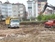 KAPALI PAZAR YERİNDE HAFRİYAT ÇALIŞMALARI ARALIKSIZ DEVAM EDİYOR