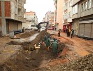 SEVGİ CADDESİNİN ALT YAPISI YENİLENİYOR