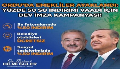 Ordu’da Emekliler Ayaklandı: Yüzde 50 Su İndirimi Vaadi