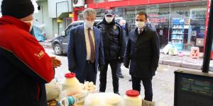 PAZAR YERİNDE ALINAN TEDBİRLERİ İNCELEDİLER