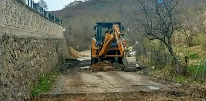 FATSA BELEDİYESİ KIRSALDA HİZMETE HIZ KESMEDEN DEVAM EDİYOR