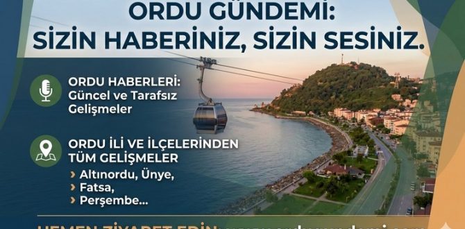 Ordu Gündemi Sitesi Ordu’nun Nabzını Tutuyor