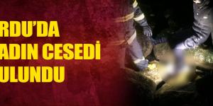 Ordu’da kadın ceseti bulundu