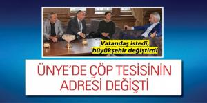 Ünye’de Vatandaş istedi, Büyükşehir Değiştirdi