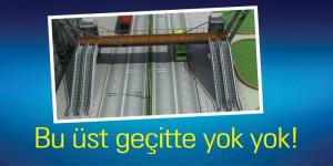 Üst geçide 4 adet yürüyen merdiven bulunacak